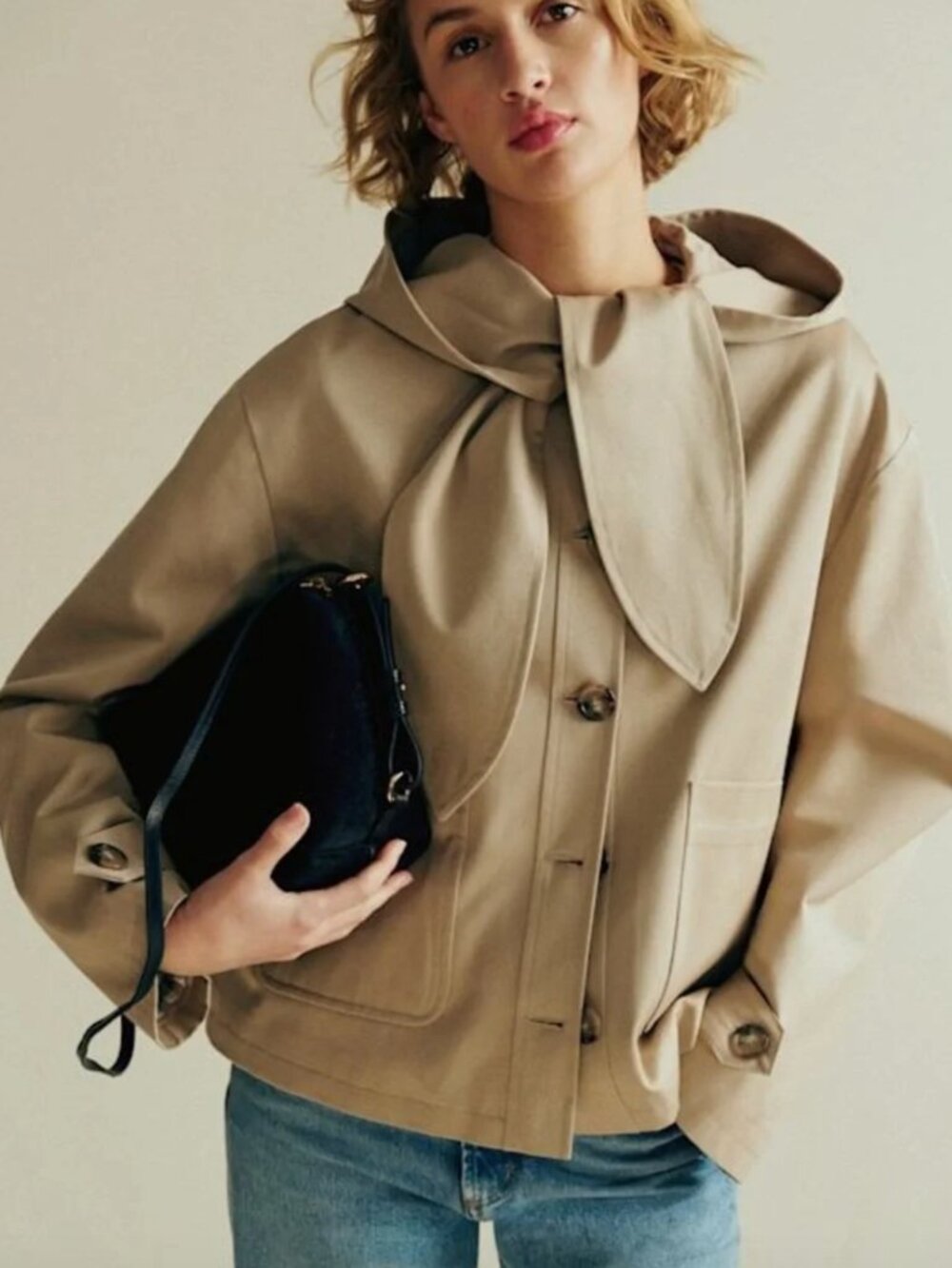 Sezane Paxton Jacket- Light Beige
